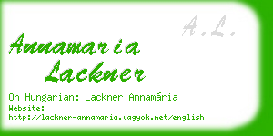 annamaria lackner business card