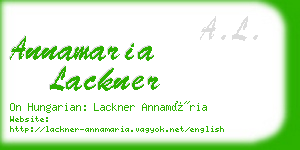 annamaria lackner business card